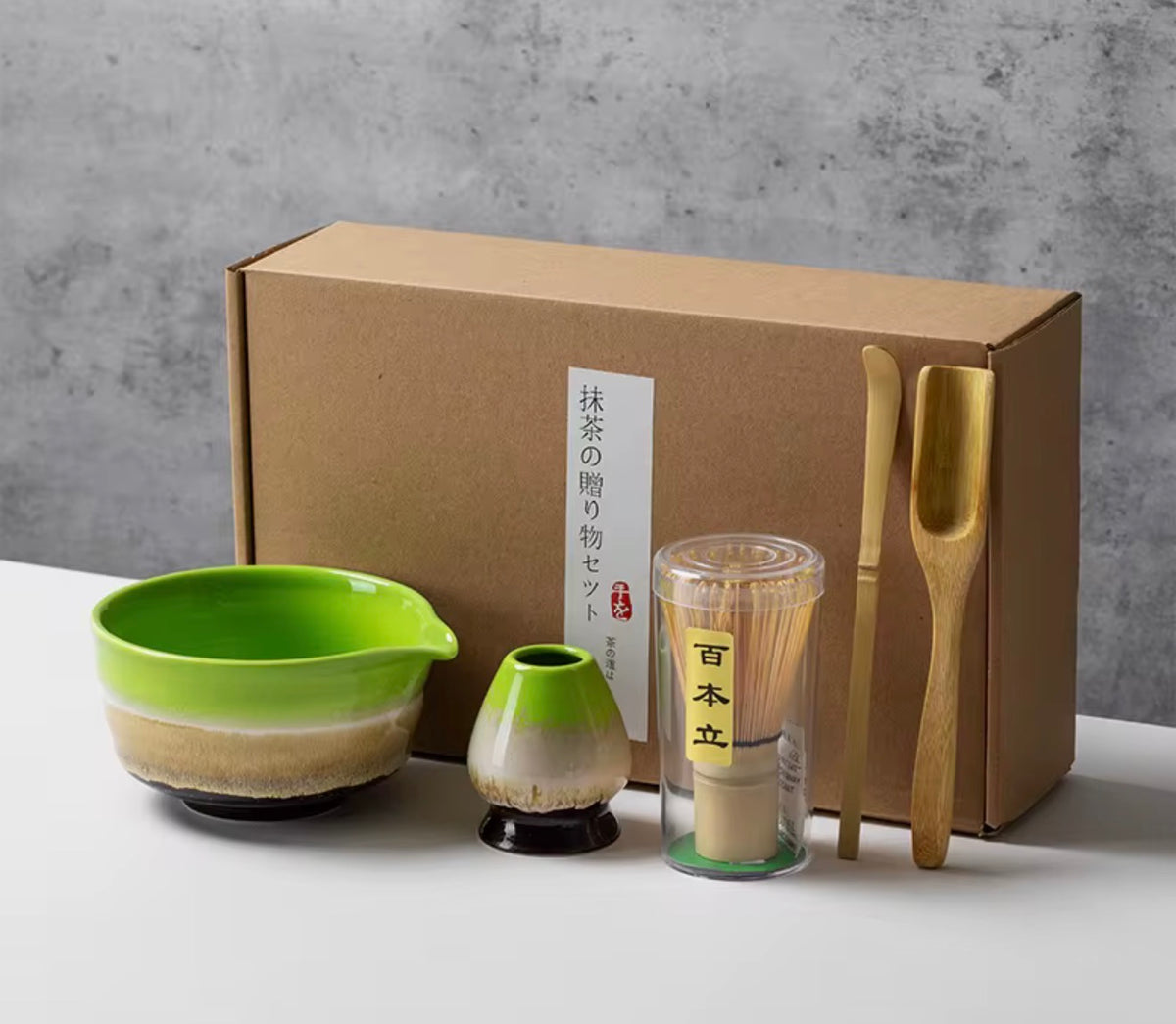 Japanese  Matcha Tea Set Bamboo