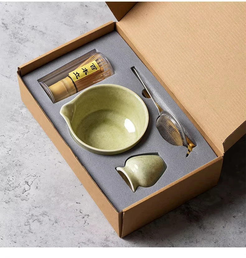 Japanese  Matcha Tea Set Bamboo