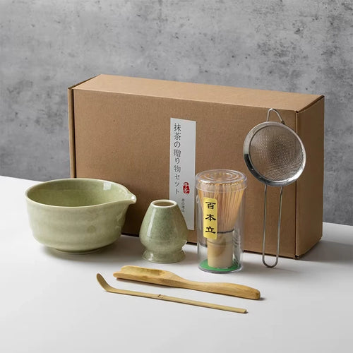 Japanese  Matcha Tea Set Bamboo