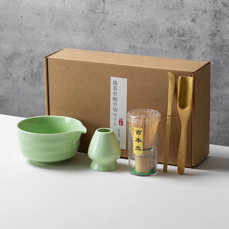 Japanese  Matcha Tea Set Bamboo