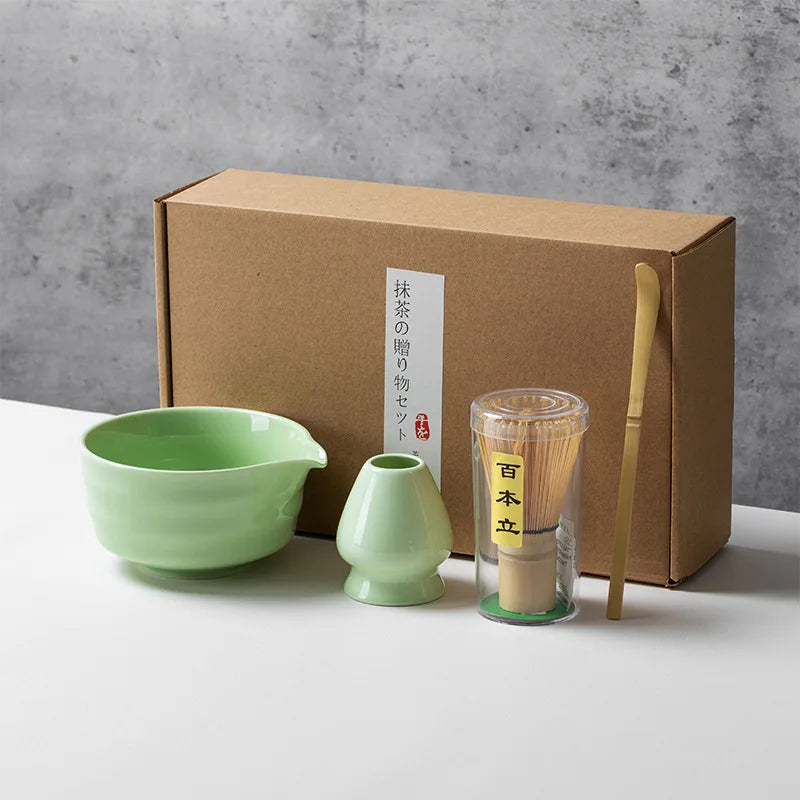 Japanese  Matcha Tea Set Bamboo