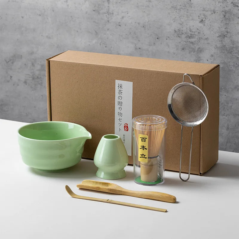 Japanese  Matcha Tea Set Bamboo