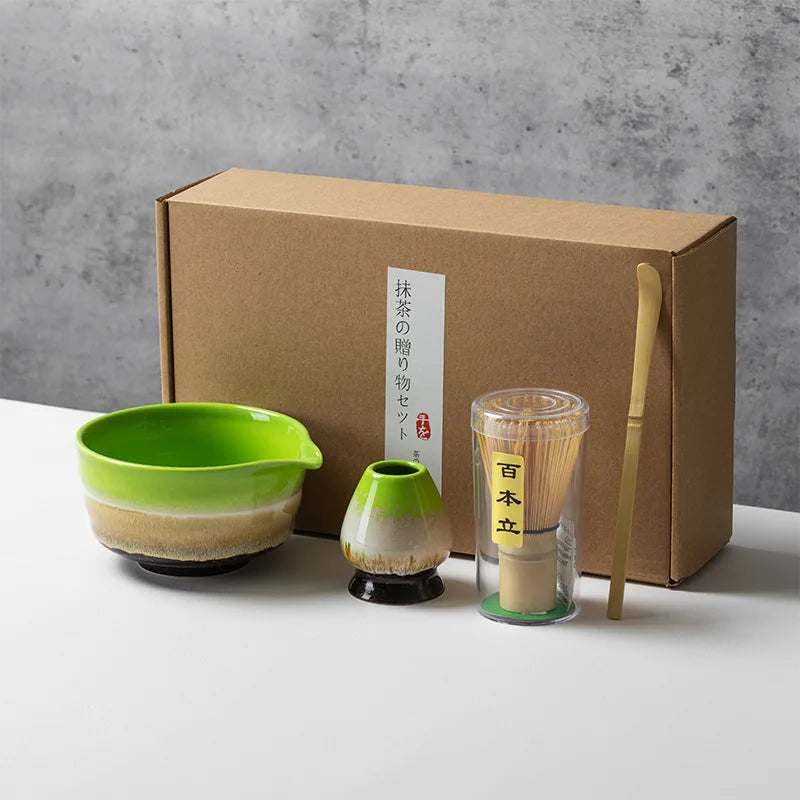 Japanese  Matcha Tea Set Bamboo